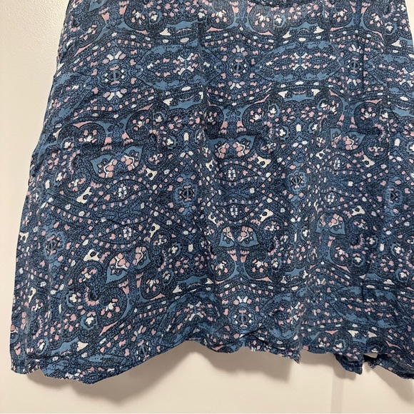 Abercrombie & Fitch Blue Purple Paisley Crop Top Size Large Women’s - Picture 2 of 10
